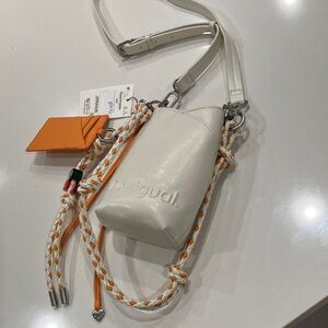 Desigual - NWT - Cream and Orange Crossbody Bag